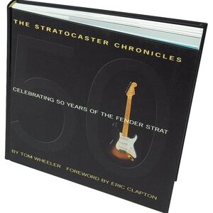 Fender Stratocaster Chronicles Book - Black and Gold Cover